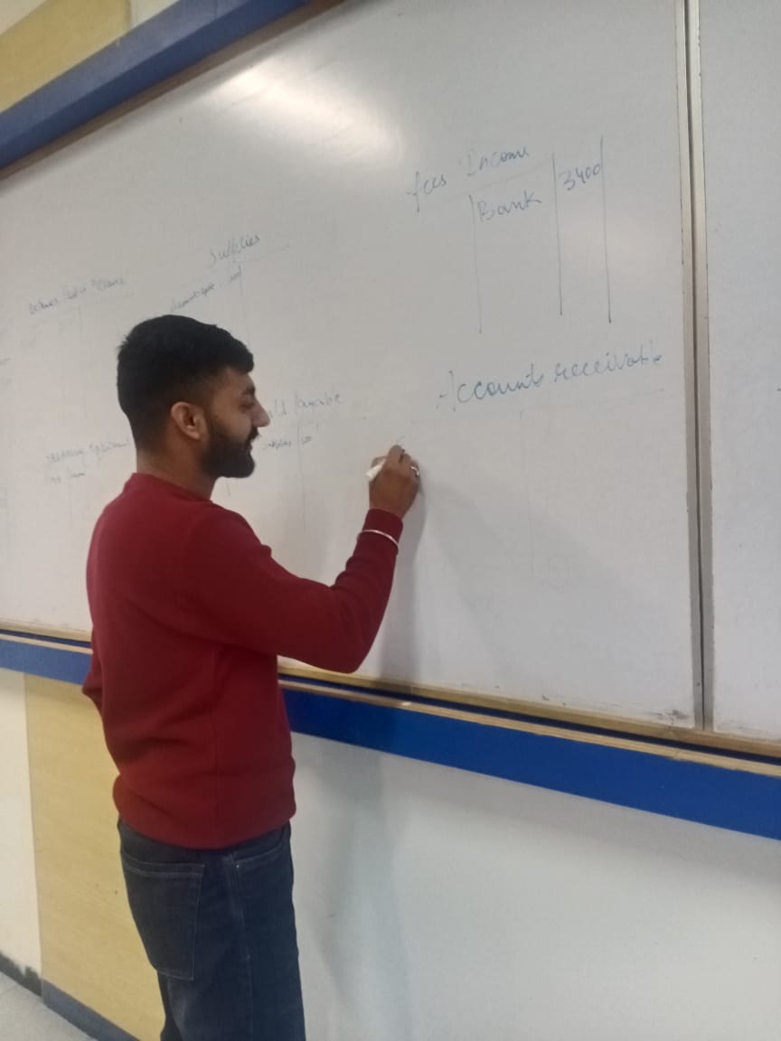 E commerce Students giving the presentation